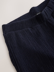 Marineblau/blau - Strukturierte Hose mit weitem Bein - Bild 6 von 7