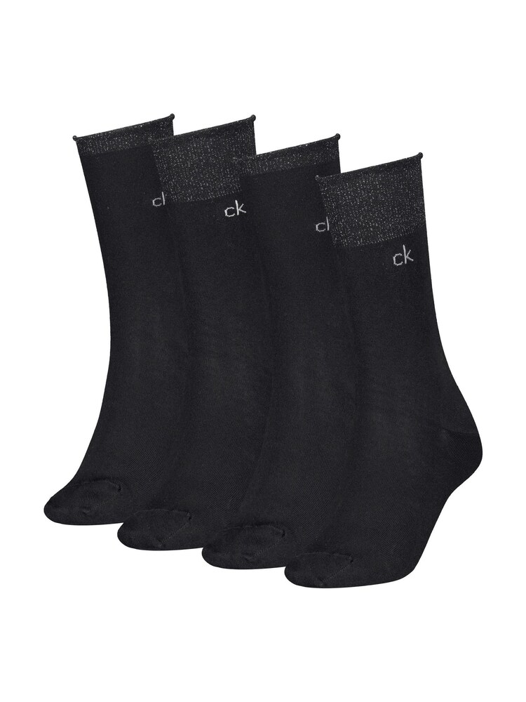 Calvin Klein Black Socks 4 Pack - Image 1 of 3 Calvin Klein Black Socks 4 Pack - Image 1 of 3