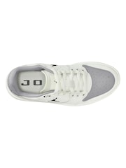 Jordan White Grey Court Connect Low Trainers - Image 3 of 4