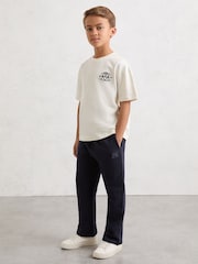 Reiss Mellor bombažne lahke hlače za prosti čas z Monogram vezenino - Slika 2 iz 6