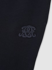 Reiss Mellor bombažne lahke hlače za prosti čas z Monogram vezenino - Slika 6 iz 6