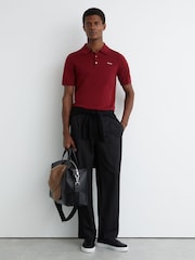Reiss Red Albion Polo Shirt - Image 3 of 6