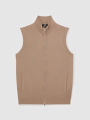 Reiss Camel Brown Leeds Gilet - Image 2 of 6