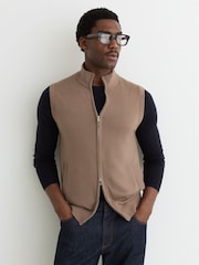 Reiss Camel Brown Leeds Gilet - Image 3 of 6