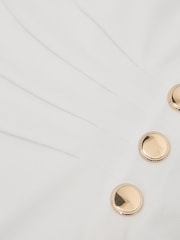 Reiss Ivory Palma One-Shoulder Button-Detail Swimsuit - Image 6 of 6