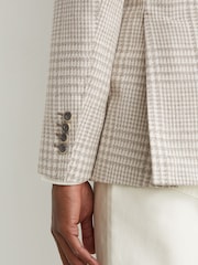 Reiss Bardo Cotton and Wool Single-Breasted Blazer Classic-Fit in Check - תמונה 6 מתוך 8