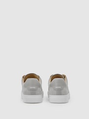 Reiss Soft Grey Finley Suede Suede Low-Top Trainers - Image 4 of 5