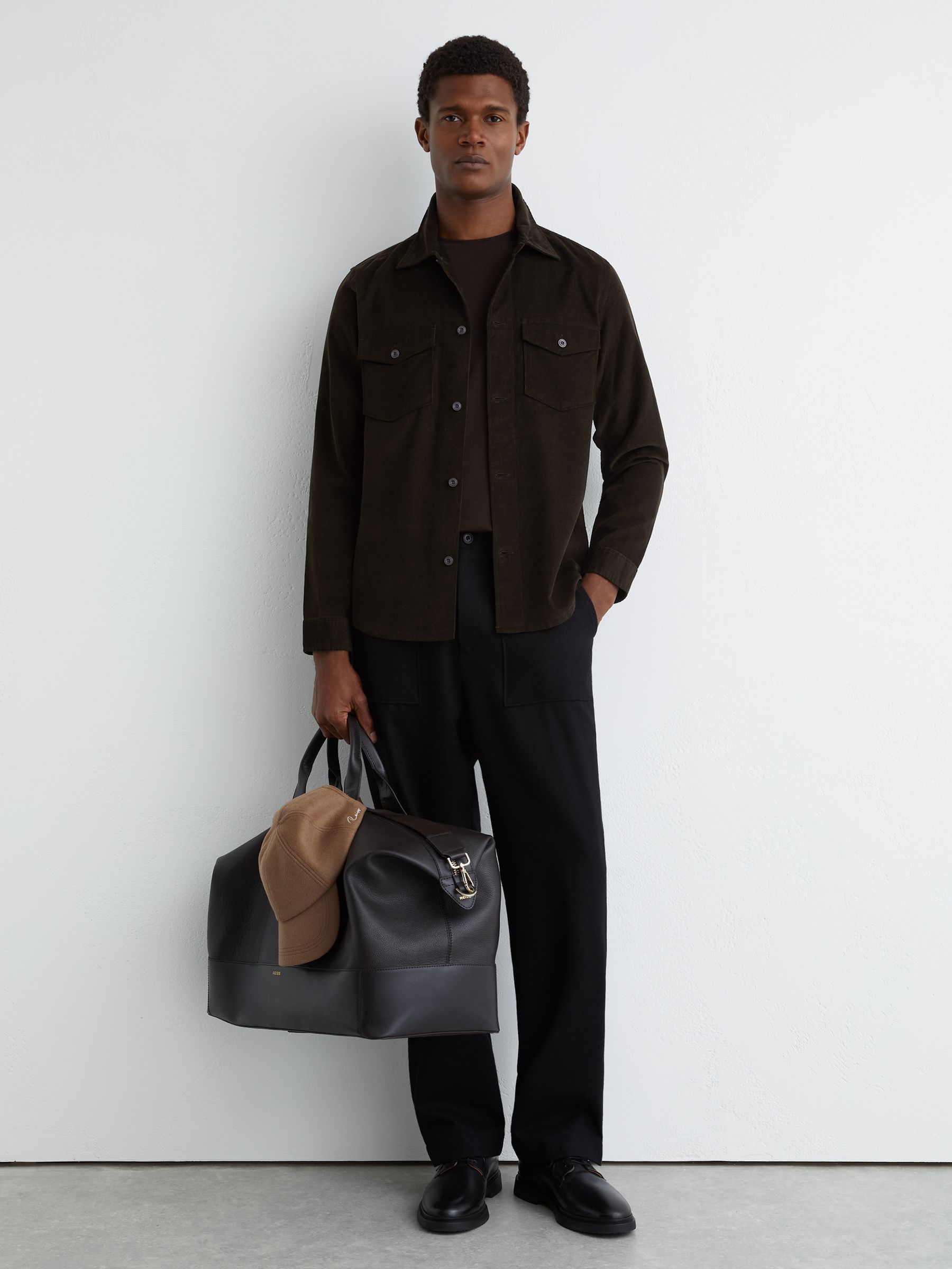 Buy Reiss Dark Green Kai Corduroy Twin-Pocket Overshirt from Next USA