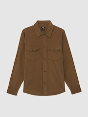 Reiss Stone Kai Corduroy Twin-Pocket Overshirt - Image 2 of 7