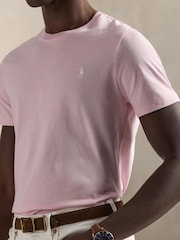 Polo Ralph Lauren Garden Pink Custom Fit T-Shirt - Image 3 of 4