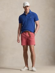 Polo Ralph Lauren Dusty Azure Blue Custom Fit Pique Polo Shirt - Image 3 of 4