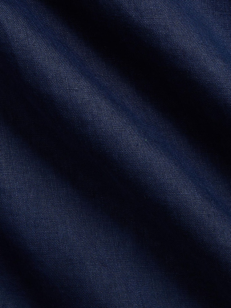 Polo Ralph Lauren Newport Navy Camp Collar Linen Shirt - Image 6 of 6