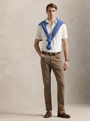 Polo Ralph Lauren Pale Cream Soft Touch Pima Polo Shirt - Image 3 of 5