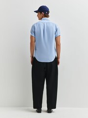 Polo Ralph Lauren Light Blue Custom Fit Short Sleeve Oxford Shirt - Image 6 of 7