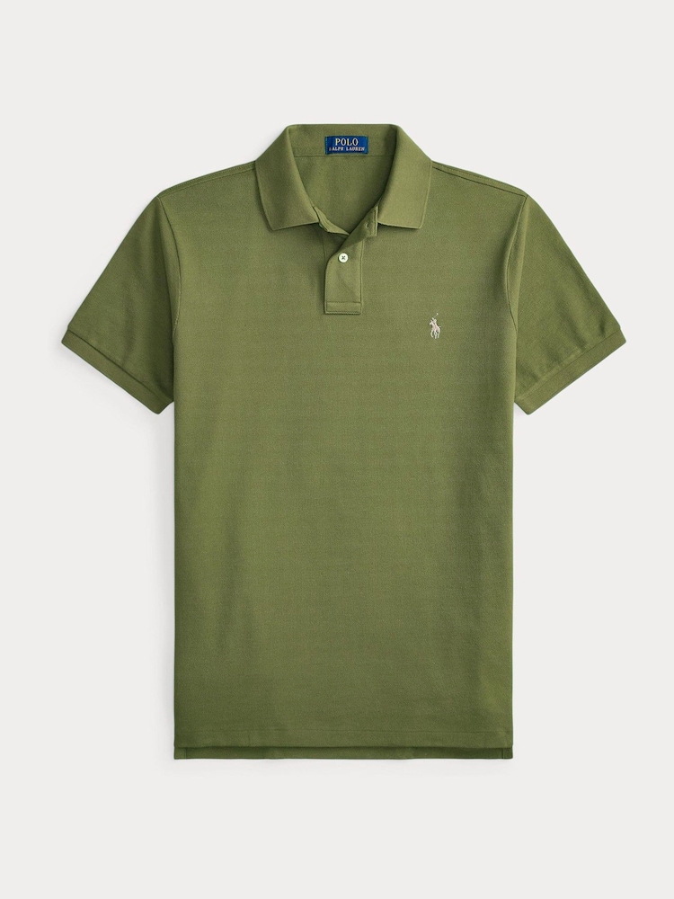 Polo Ralph Lauren Garden Trail Custom Fit Pique Polo Shirt - Image 1 of 1