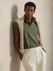 Polo Ralph Lauren Garden Trail Custom Fit Pique Polo Shirt - Image 3 of 6
