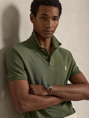 Polo Ralph Lauren Garden Trail Custom Fit Pique Polo Shirt - Image 5 of 6
