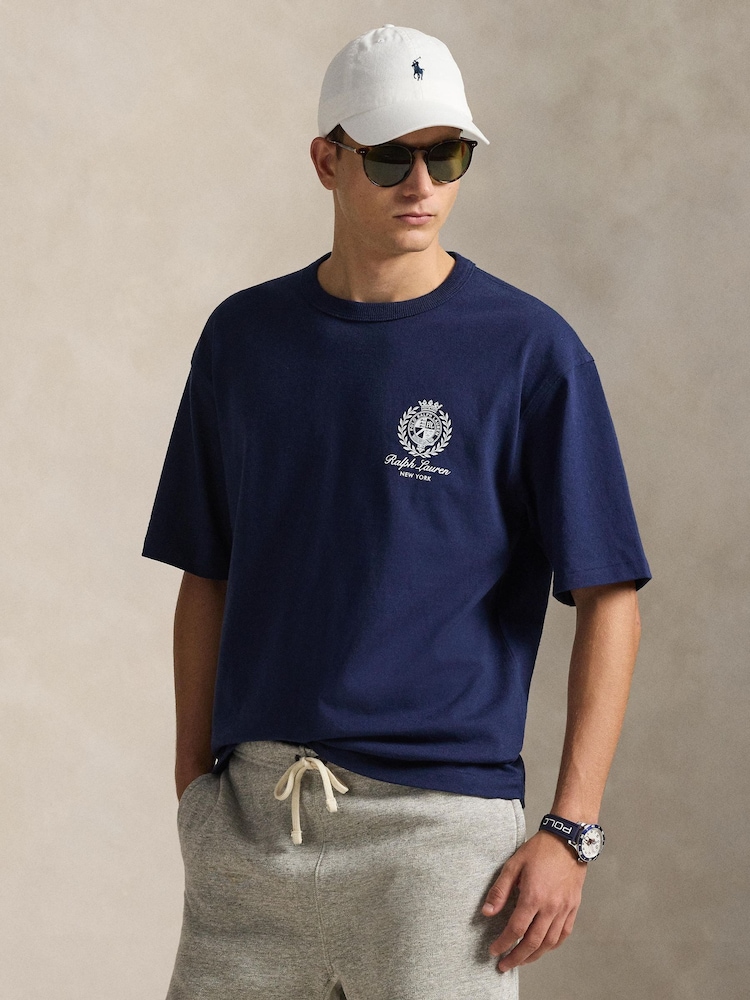 Polo Ralph Lauren Newport Navy Ralph Lauren Motif Logo T-Shirt - Image 1 of 8
