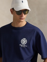 Polo Ralph Lauren Newport Navy Ralph Lauren Motif Logo T-Shirt - Image 4 of 8