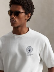 Polo Ralph Lauren White Motif Logo T-Shirt - Image 4 of 8