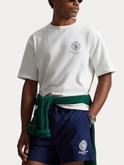 Polo Ralph Lauren White Motif Logo T-Shirt - Image 6 of 8