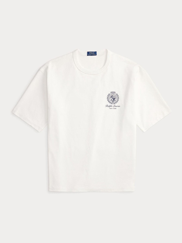 Polo Ralph Lauren White Motif Logo T-Shirt - Image 7 of 7