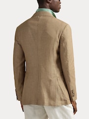 Polo Ralph Lauren Faded Mint Cotton Linen Knit Polo Shirt - Image 9 of 10