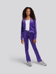 Juicy Couture Blue Diamante Zip Through Hoodie - Image 3 of 8