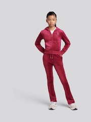 Juicy Couture Red Diamante Zip Through Hoodie - Image 2 of 8