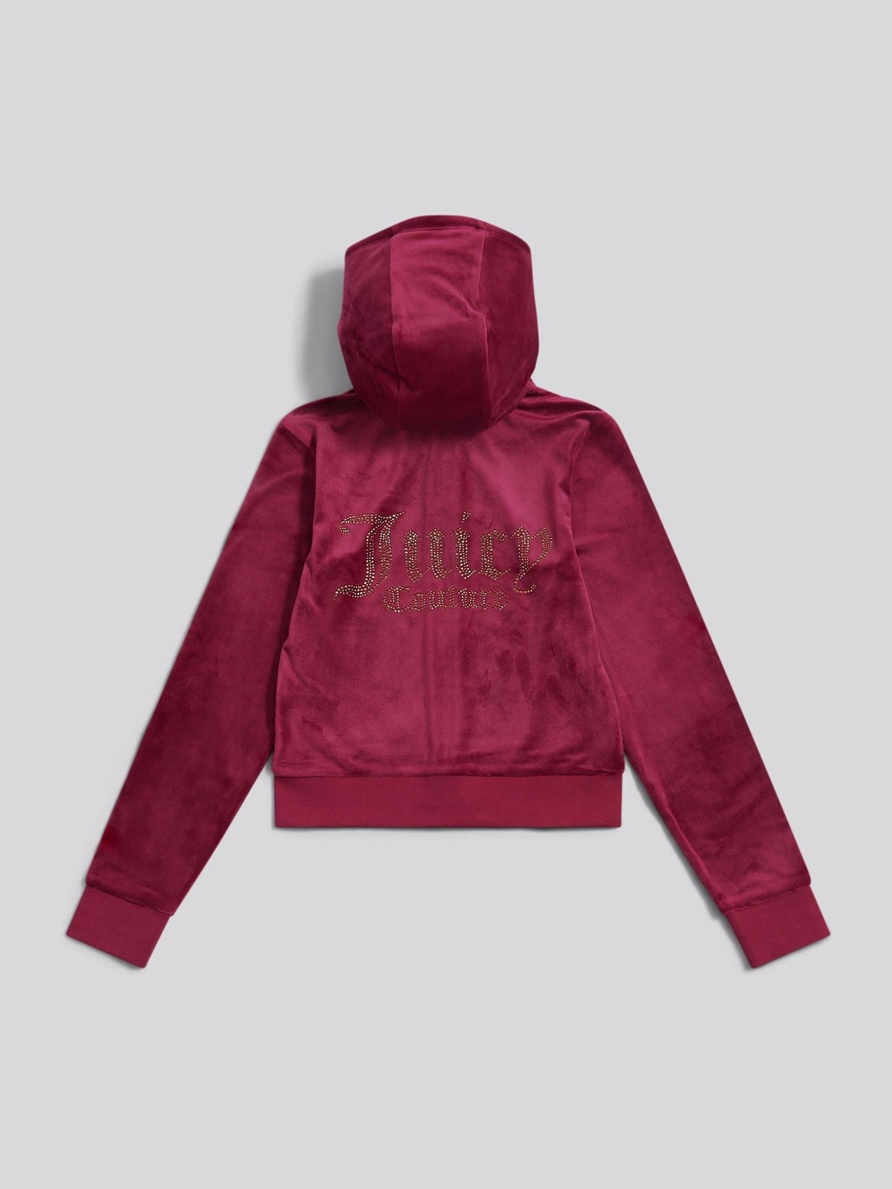 Buy Juicy Couture Red Diamante Zip Through Hoodie from Next USA