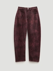 Hush Brown Cordelia Barrel Leg Snake Print Jeans - Image 4 of 4
