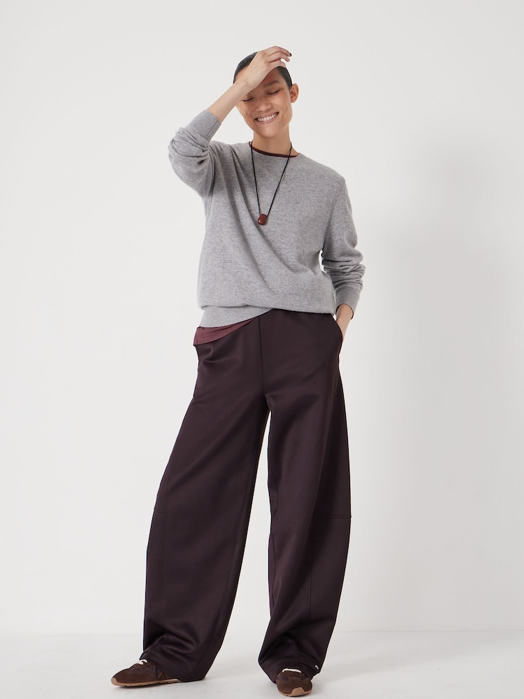 Hush Grey Ivy Fine Merino Crew Jumper - Image 2 of 5