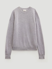Hush Grey Ivy Fine Merino Crew Jumper - Image 5 of 5