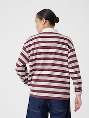 Hush Brown Striped Polo Top - Image 3 of 8