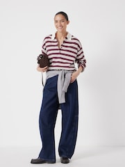 Hush Brown Striped Polo Top - Image 5 of 8