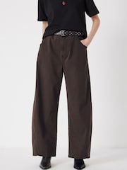 Hush Brown Bree Barrel Trousers - Image 1 of 6