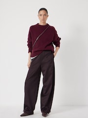 Roxa - Hush lã merino Nina Cropped Jumper - Imagem 2 de 6