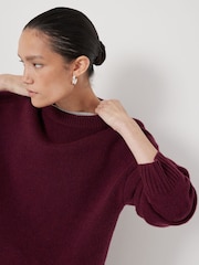 Roxa - Hush lã merino Nina Cropped Jumper - Imagem 5 de 6