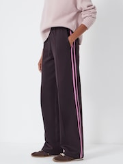 Hush Purple Harrison Side Stripe Joggers - Image 1 of 5