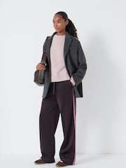 Hush Purple Harrison Side Stripe Joggers - Image 2 of 5