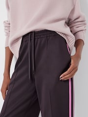 Hush Purple Harrison Side Stripe Joggers - Image 3 of 5