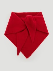Hush Red Wool Blend Triangle Scarf - Image 4 of 4