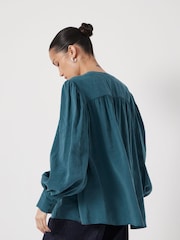 Hush Green Puff Sleeve Blouse - Image 4 of 5