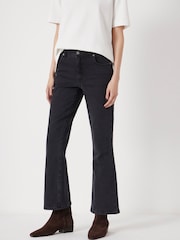 Hush Black Eliana Cropped Mid Rise Bootcut Jeans - Image 1 of 6