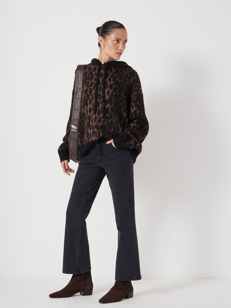 Hush Black Eliana Cropped Mid Rise Bootcut Jeans - Image 2 of 6 Hush Black Eliana Cropped Mid Rise Bootcut Jeans - Image 2 of 6