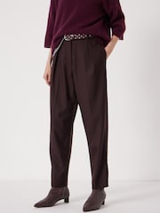 Hush Brown Tapered Leg Trousers - Image 2 of 4