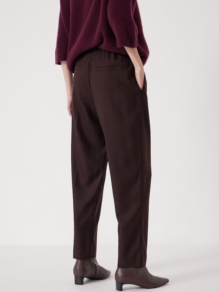 Hush Brown Tapered Leg Trousers - Image 4 of 4