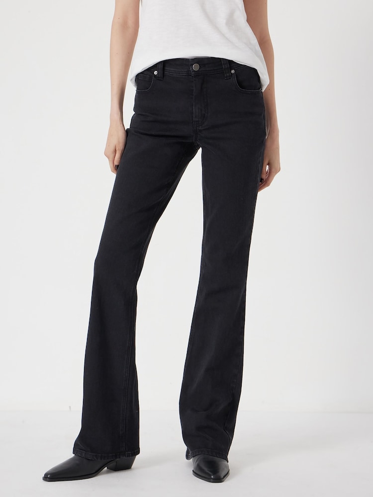 Hush Black Eliana Mid Rise Bootcut Jeans - Image 1 of 7 Hush Black Eliana Mid Rise Bootcut Jeans - Image 1 of 7