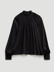 Hush Black Fleur Floaty Chiffon Blouse - Image 6 of 6