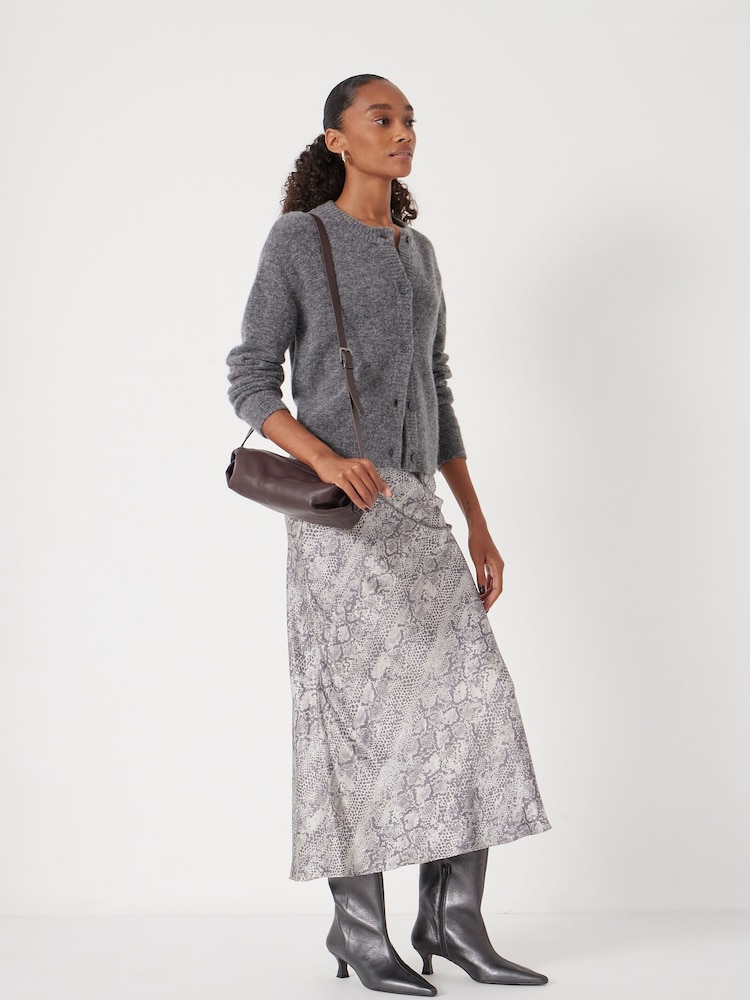 Hush Grey Simone Slinky Skirt - Image 2 of 5 Hush Grey Simone Slinky Skirt - Image 2 of 5